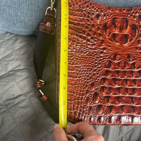 Brahmin Leia Crossbody Pecan PERFECT CONDITION - Picture 13 of 14